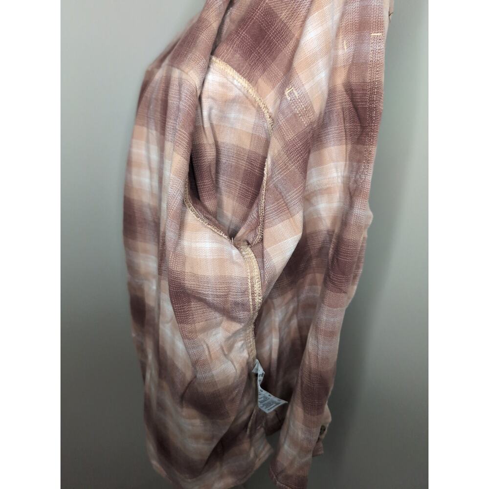 Carhartt rugged flex loose fit pink plaid button up sz M - Picture 10 of 10
